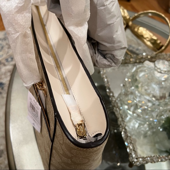 Coach Marlie Tote In Signature Canvas Bag - Picture 8 of 13